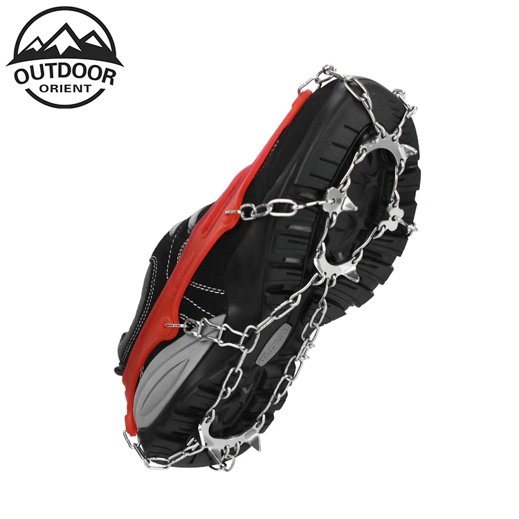 
High quality 13 Claws Walking on ice snow mountain anti slip ice climbing silicone cleats  (60761461074)
