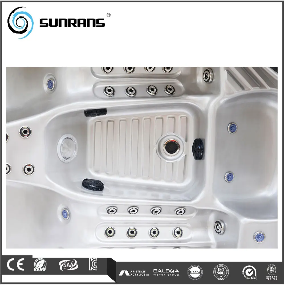 Sunrans Luxurious Small Size Massage Spa Bathtub Whirlpool Intex Garden Hot Tub Outdoor For 3 People Use