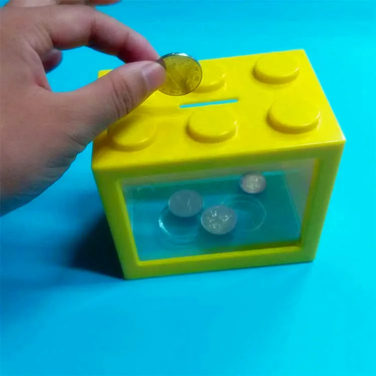 
cheap wholesale saving money box/plastic coin bank 