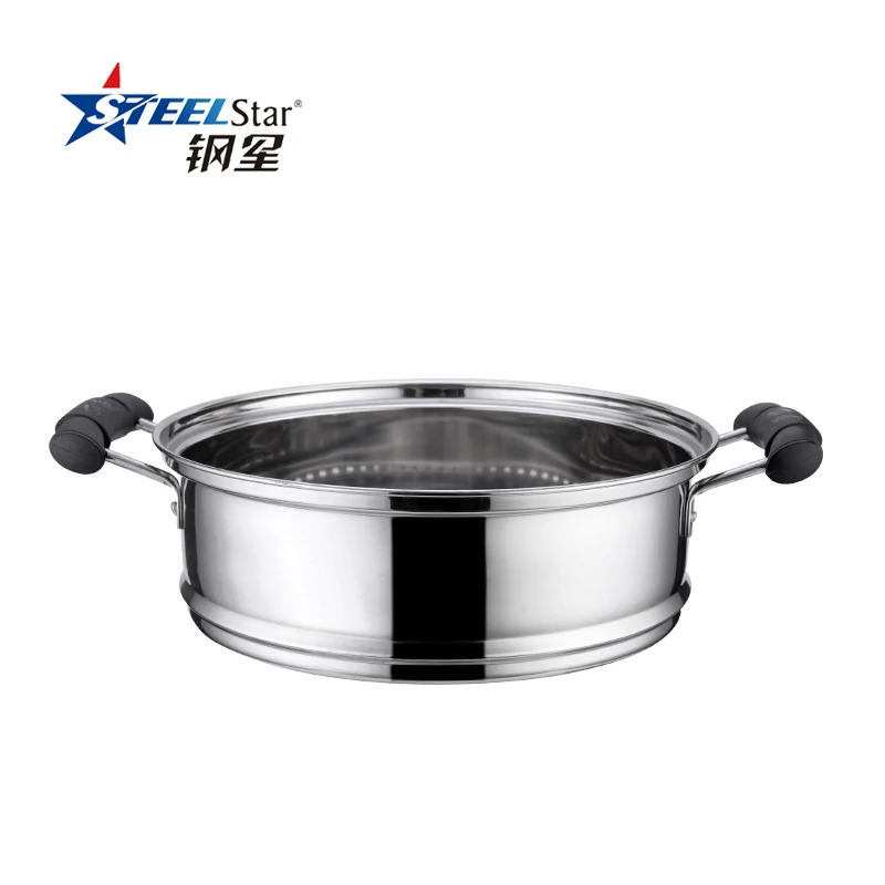 
Double Boilers 2 layers capsuled Bottom stainless steel steamer pot with bakelite handle and knob 