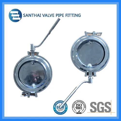 Sanitary Middle Clamp Manual DN200 Powder Butterfly Valve