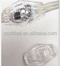 18 мм 3D пикселей светодиодный шар Smart RGB SM16703 полный цвет DC12V 6 шт. SMD3535 водонепроницаемые светодиодные лампы