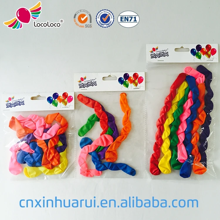 wholesale supply non toxic Latex twisting long spiral balloon wedding birthday party