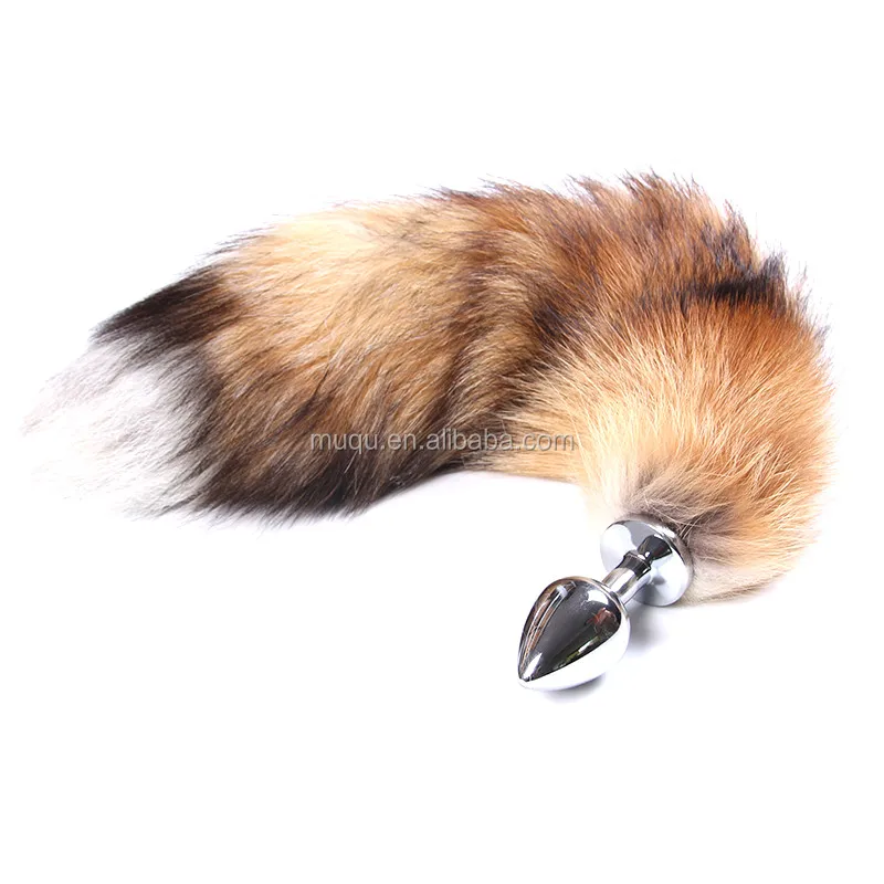 Sexy Fox Tail Metal Butt Plug Cosplay Anal Plug For Adults Prostate Massager