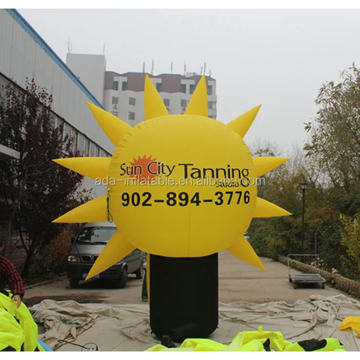 Outdoor shop commercial promotion inflatable sun model billboard for sale ST1065