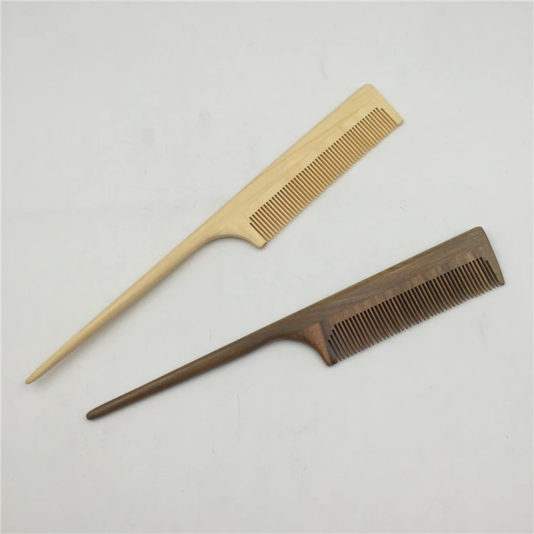 
Hair Styling Tool Long handle wooden Pointed tail comb 