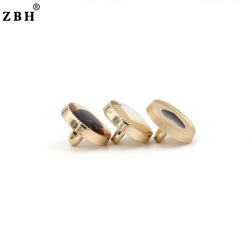 11mm Fashion Metal Buttons For Shirts/Heart Design Gold Metal Buttons