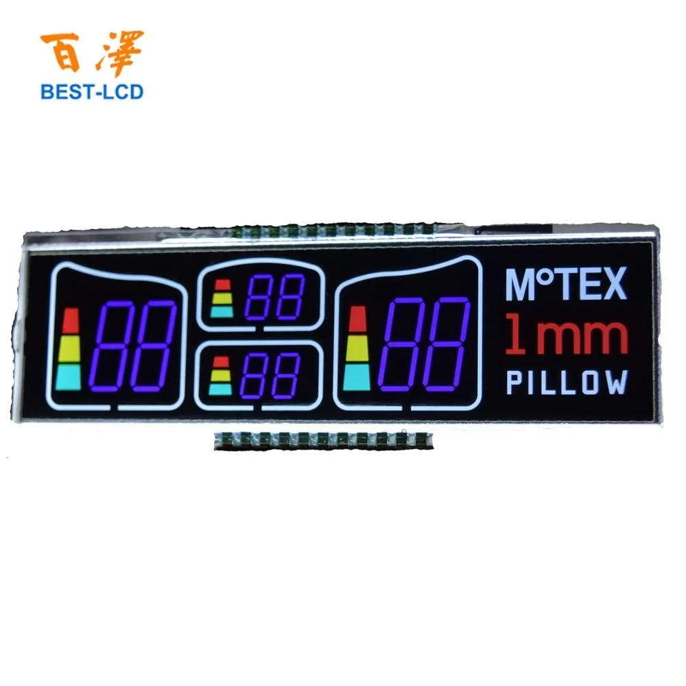 Customized Segment VA Negative LCD Display With Colorful Silk-Printing For Household Electrical Appliances/Home Appliances
