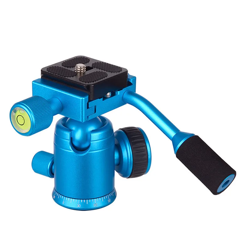 Mini Tripod Holder Small Lightweight Tripod 2 Way Fluid Pan Head for DSLR Video Cameras Table Tripod with Pan Head 2 Sections