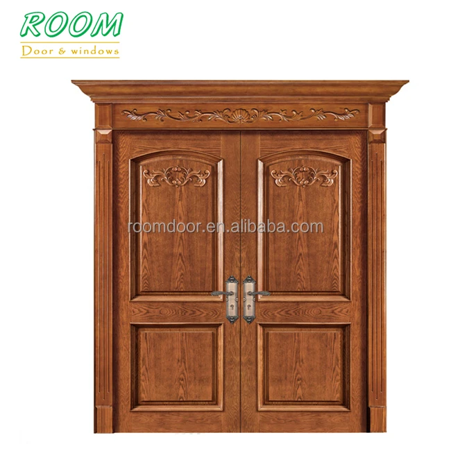 Indian main double door wooden design sunmica