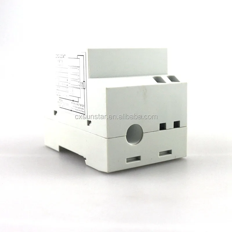 Din Rail Dual Display LED Ammeter Voltmeter AC 80-300V 0-100.0A Voltage Current Power Time Energy Tester 4 Digits 3 IN 1