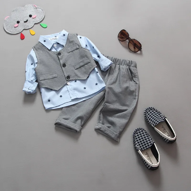 
formal party little boy suits 2017 spring autumn fashion hot baby clothes 