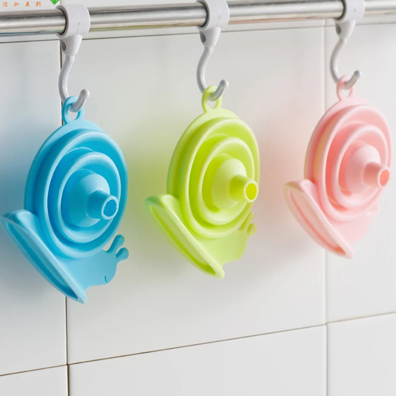 
Cute Snail Design Plastic Kitchen Liquid Refill Funnel 