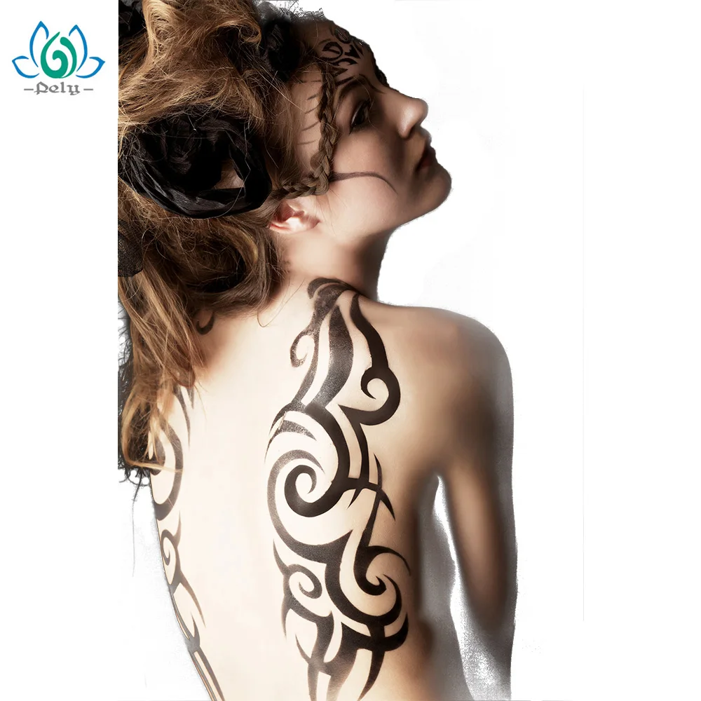 No-toxic Private Waterproof Gold Metallic Women Body Beauty Temporary Tattoo Flash Shrink Sticker  Tattoo