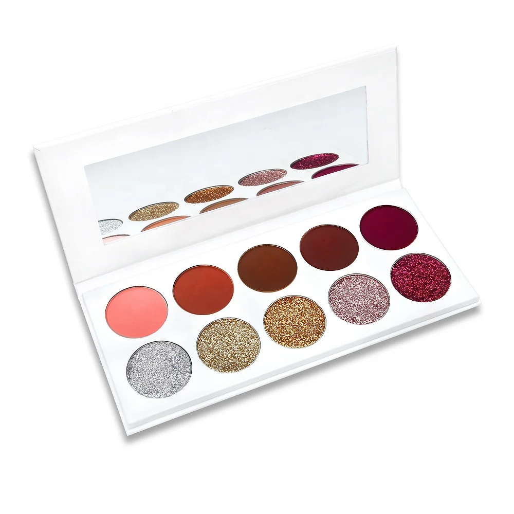 
Make Up Private Label High Pigment Pressed Glitter Eyeshadow Palette Eye Shadow 