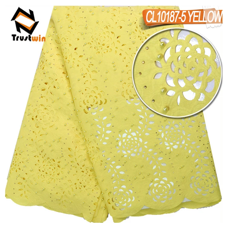 high quality wholesale net lace laser cut embroidery fabric for wedding