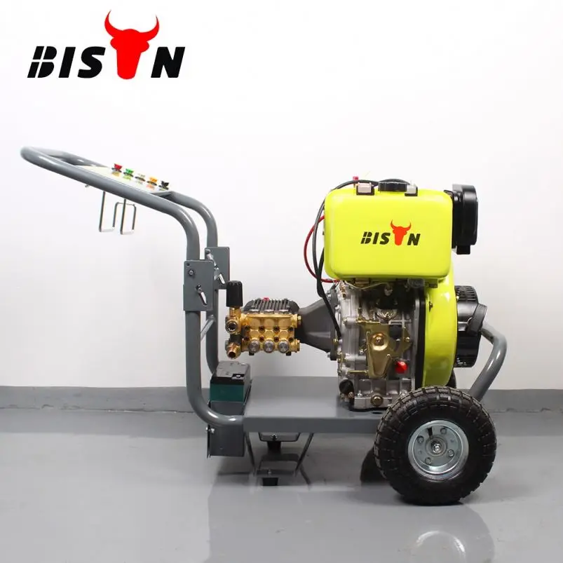 Taizhou Bison 3600 psi Hot Cold Water Pressure Washers Portable Diesel Pressure Washer