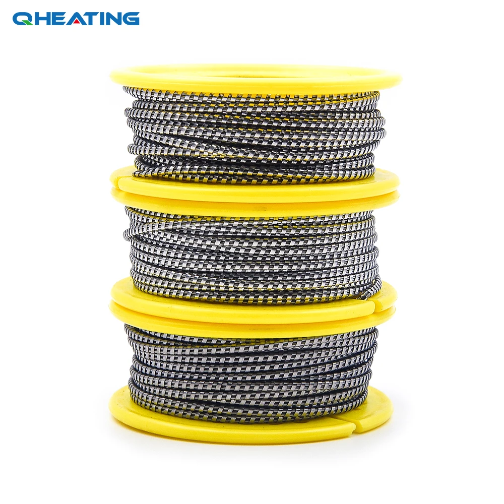 5m A1/NI80/SS 316L Juggernaut Clapton Wire for RDA RBA Rebuildable Atomizer Electronic Cigarette Heating Wires Vape DIY coils