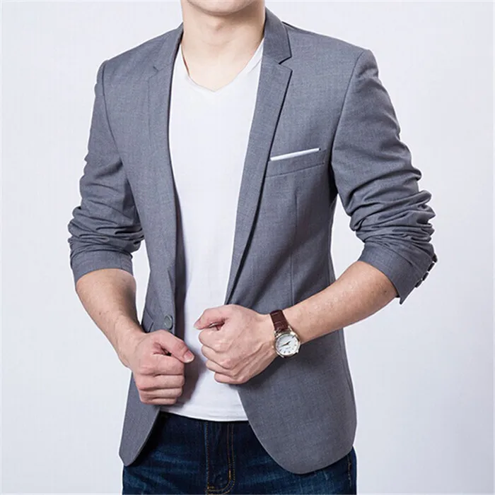 
fashion new arrival single button leisure blazers men casual suit 