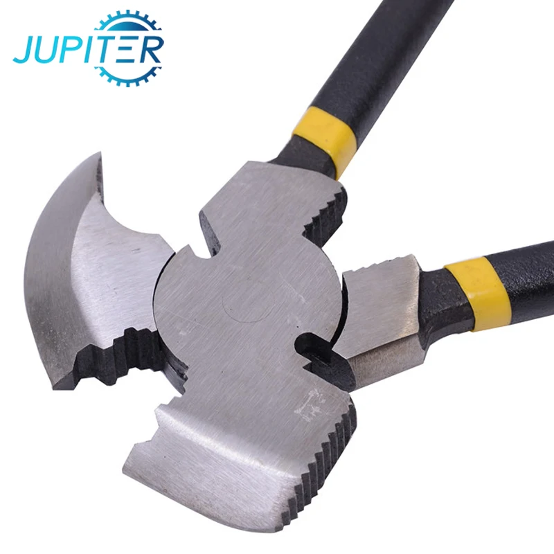 Heavy duty repairing wire garden fence pliers with hammer head
