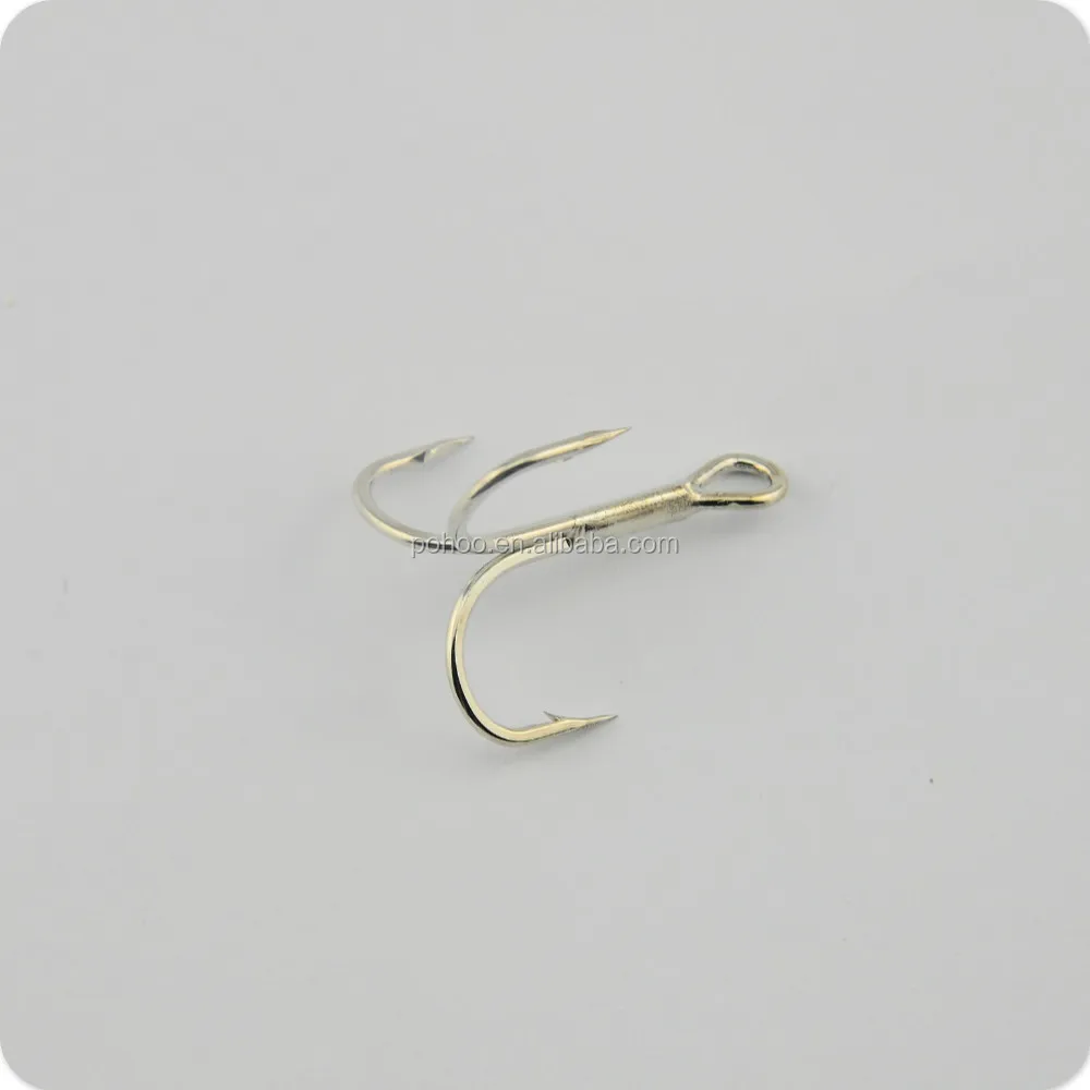 Round bend triple hook