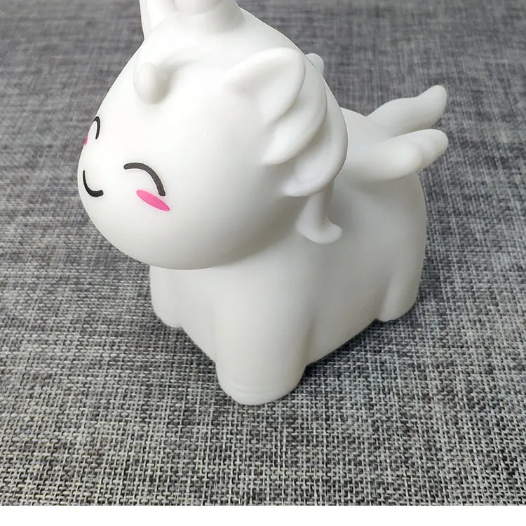 custom hot sale cute cartoon toy unicorn string led night light for kids room unicorn light
