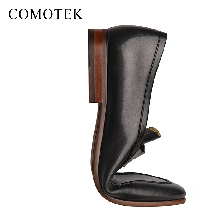  Гуанчжоу HONGJIA COMOTEK бренд под заказ мягкая резиновая подошва мужская кожаная обувь