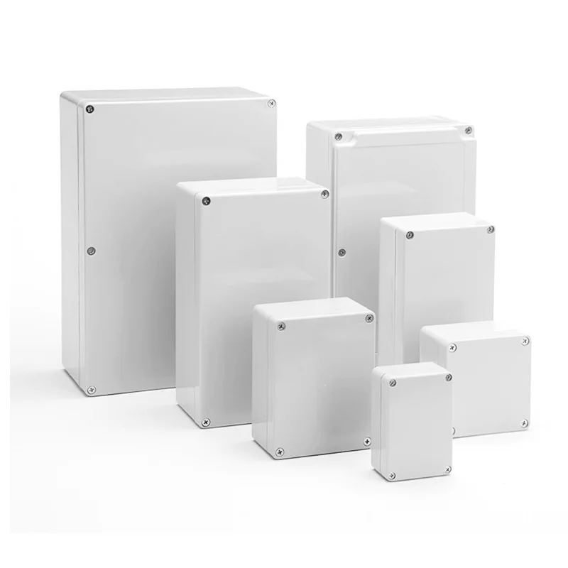 JHPC030 IP65 200(245)*120*74mm Plastic Waterproof Electronic Terminal  Junction Box ABS/PC Electrical Panel Box