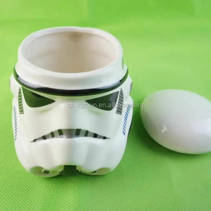
QiHe Industry Stormtrooper starwar movie role white sodier ceramics mug 