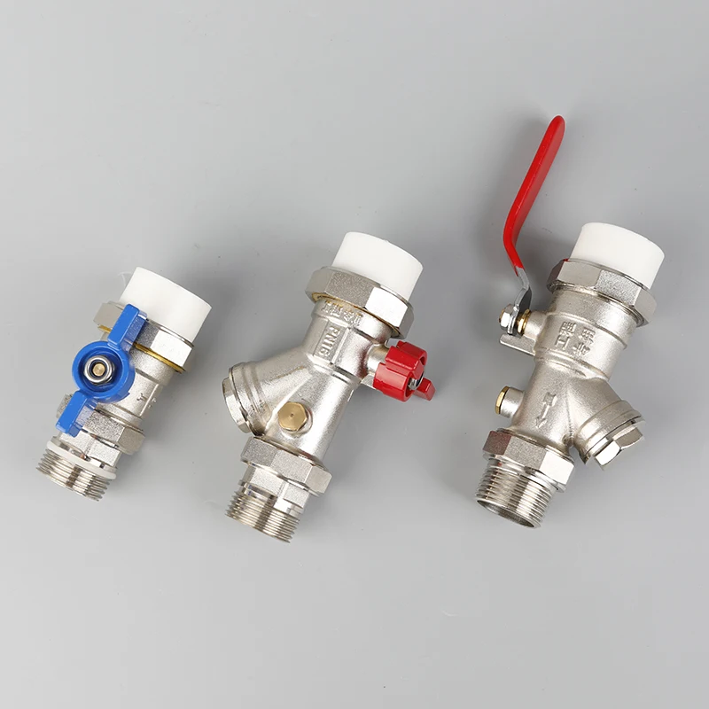 
High quality Brass PPR Ball Valve 1 inch with Filter and valvula made in china yuhuan accept OEM 