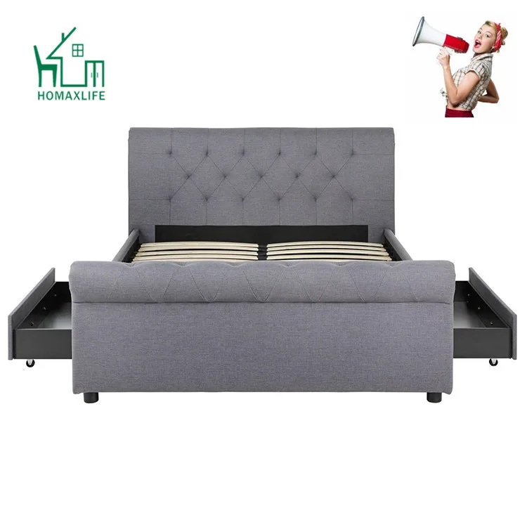 Free Sample Used Victoria Queen Full Size Sleigh Bed Frame