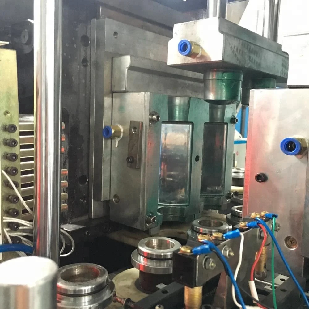 Pet Preform Manual Feeding Positioning Bottle Square Jar Automatic Plastic Making Machine Manufacturer