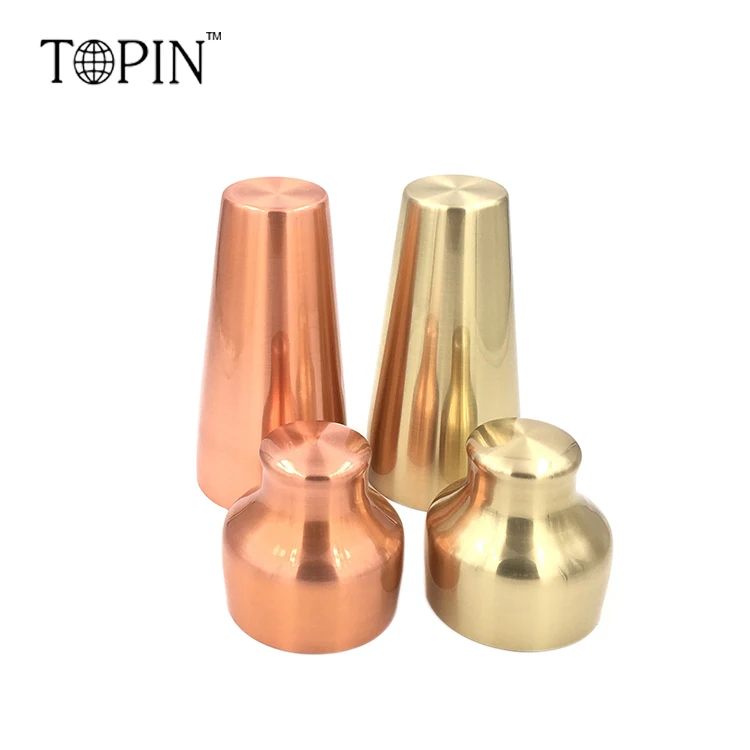 18 Ounce French style  Stainless Steel 304  gold plating Barware Cocktail Shaker set for Drinks Bar Home Use