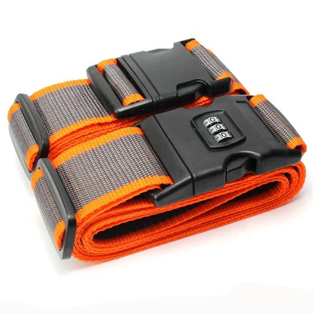 Colorful light weight simple and good quality PP Nylon Polyester Luggage belt by custom design
