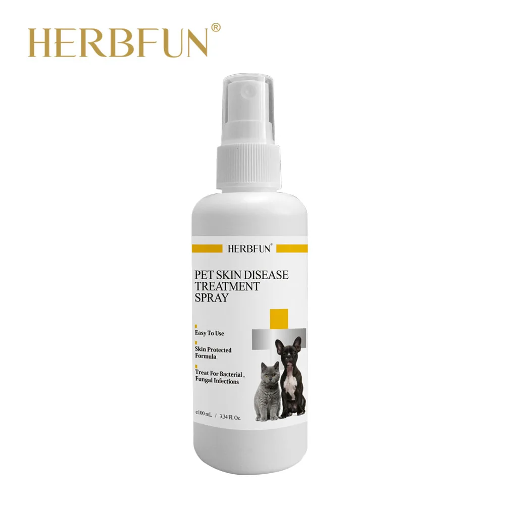 
Private label Pet spplier skin disease treatment spray anti fungal spray for dog and cat 
