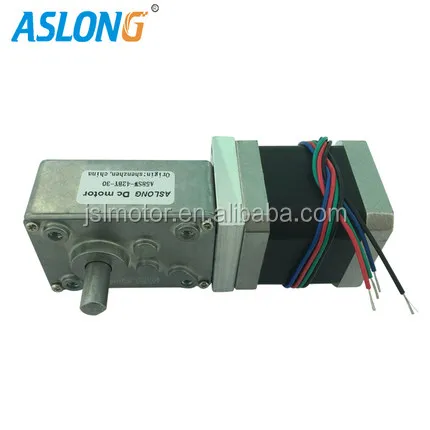 A5840-42BY Worm Stepper  Gear  Motor With 1.8 Degree 2phase 4wires stepping gear motor hubing gears reductor factory supply