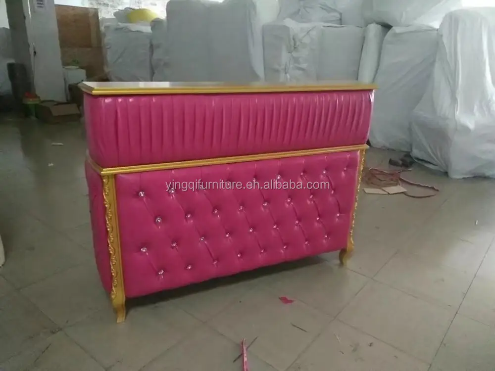 Beauty Salon Pedicure Black Reception Desk