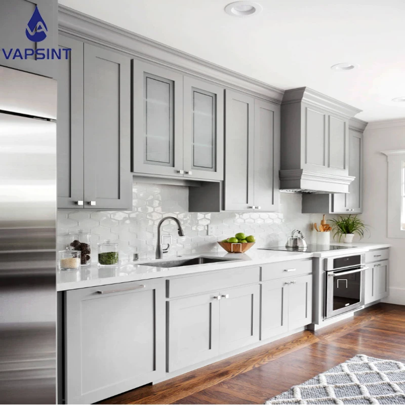 
Foshan prefab MDF modular kitchen cabinets 