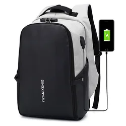Multifunction nylon waterproof usb charger bag usb anti theft smart laptop backpack bag with USB Charging port