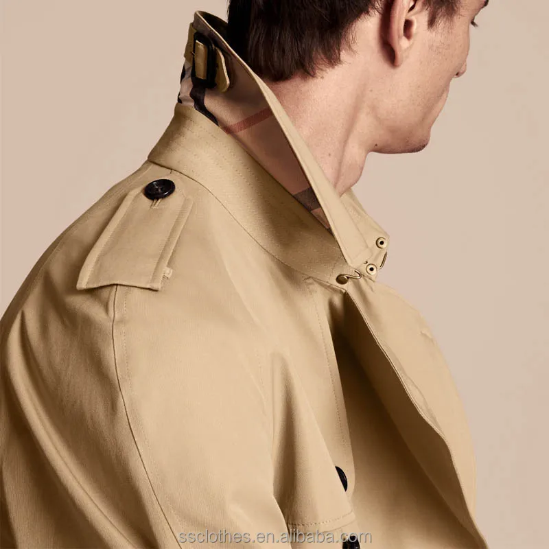
Long trench coat gothic style clothing classic coat for men 