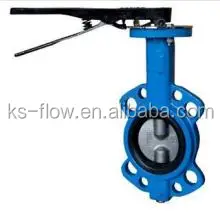 No Pins Concentric dn300 wafer Butterfly Valve