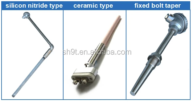 0-1300C K Тип термопары Температурный датчик с фланец, резьба