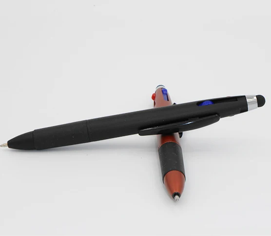 Plastic Classic Multi-colors Touch Pen With Grip Promotional Ball Pen