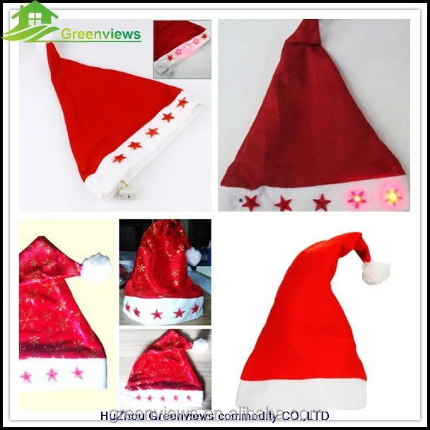 Led Christmas Hat Lighting Santa Claus Hat fancy Christmas cap jester hat christmas
