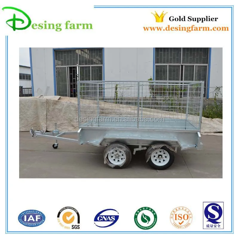 Fully Welded Hot Dip Galvanized 9x5 Trailer with Cage for Australia,Newzealand