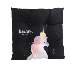 Promotional Price Back Support Seat Cushion Decorative Photo Black Angel Horse Baby Support Seat Cushion Seat Cushion For Chair
