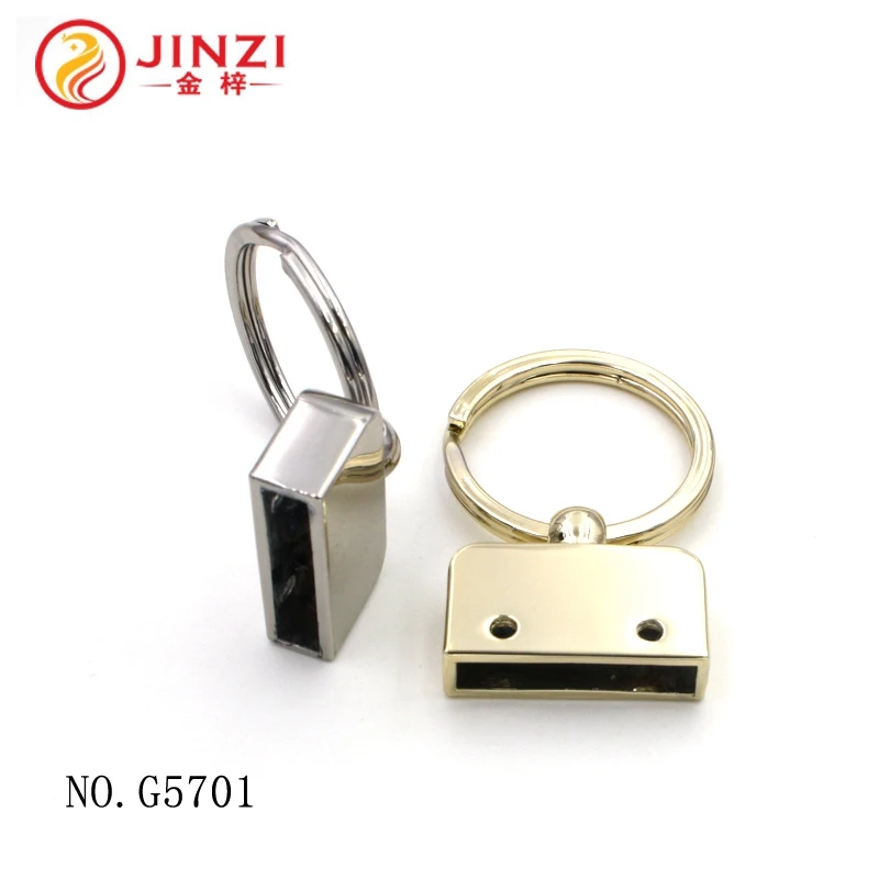 Custom quality fashion decorative key fob hardware with key ring