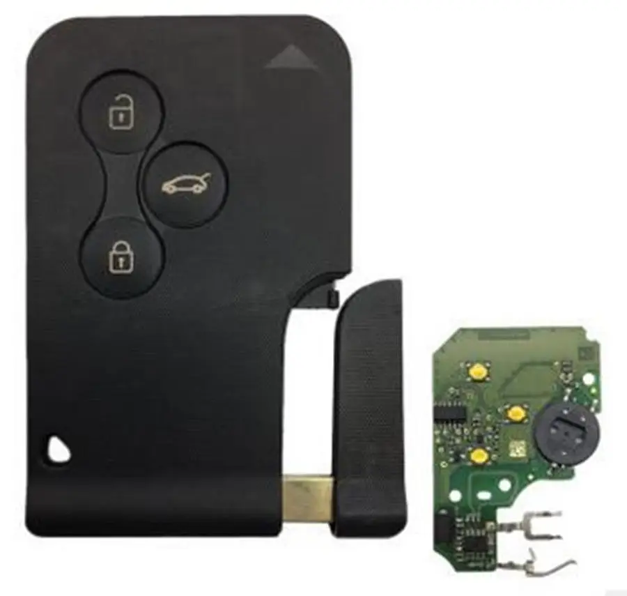 Remote Car Key Fob Case For Ren Megane II Scenic II Grand Scenic 2003-2008 3 Buttons PCF7947 Chip Smart Key Card