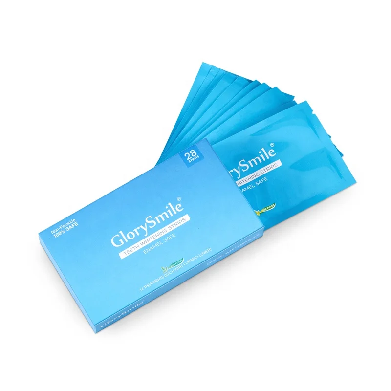
CE Approved Teeth Whitening Products Tooth Bleaching Non Peroxide 3D Advanced Teeth Whitening Strips Private Label 