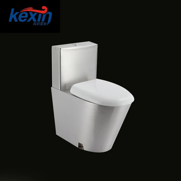 Modern Flushing System Sanitary Ware Stainless Steel One Pcs Basement Toilet, Luxury Toilet Bowl